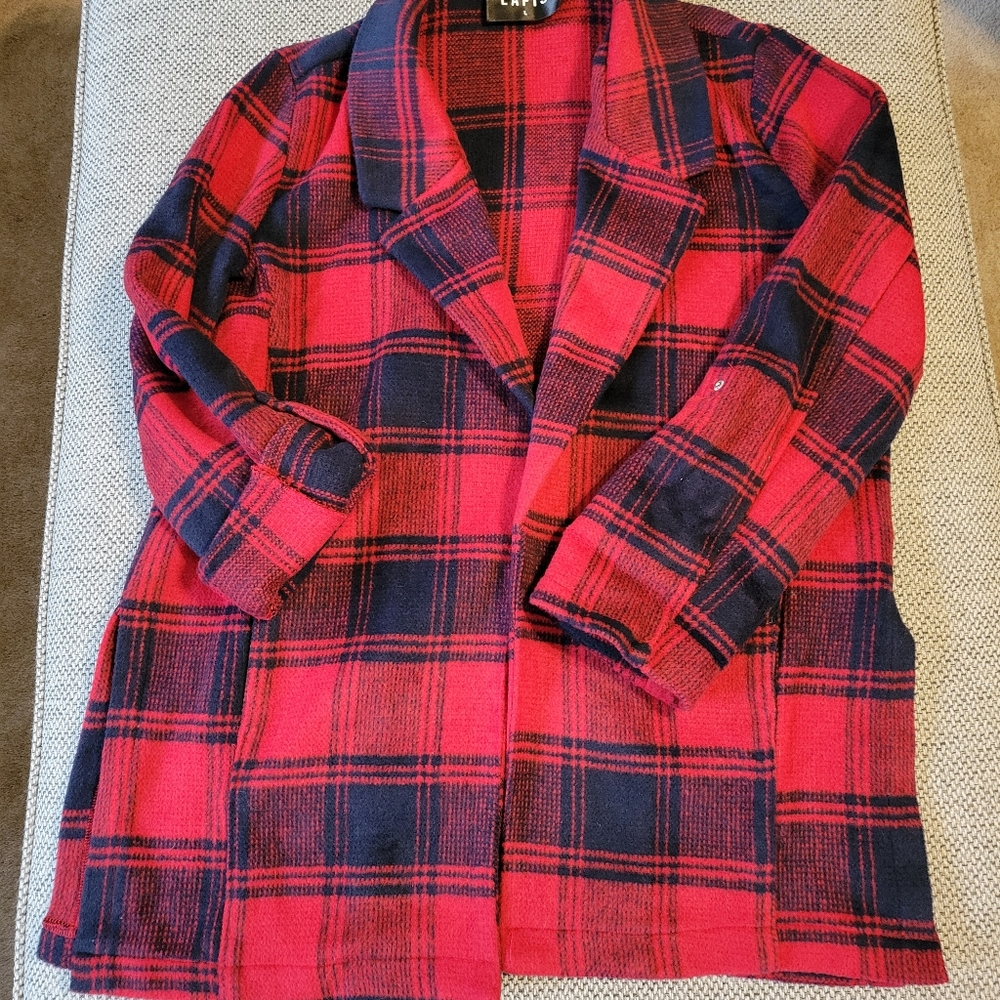 Lapis Plaid Coat